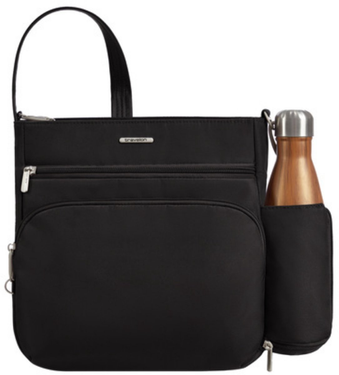 Travelon Classic Anti-diefstal N/S Crossbody Tas - Zwart