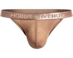 MODUS VIVENDI Mesh Through Tanga Brief Skin - MAAT M - Erotisch Heren Ondergoed - Slip voor Man - Sexy mannen Slip