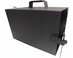 Rookoven - Rookkast metaal - Buiten koken - Luchtregulering - 40 x 25 x 25 cm - Zwart