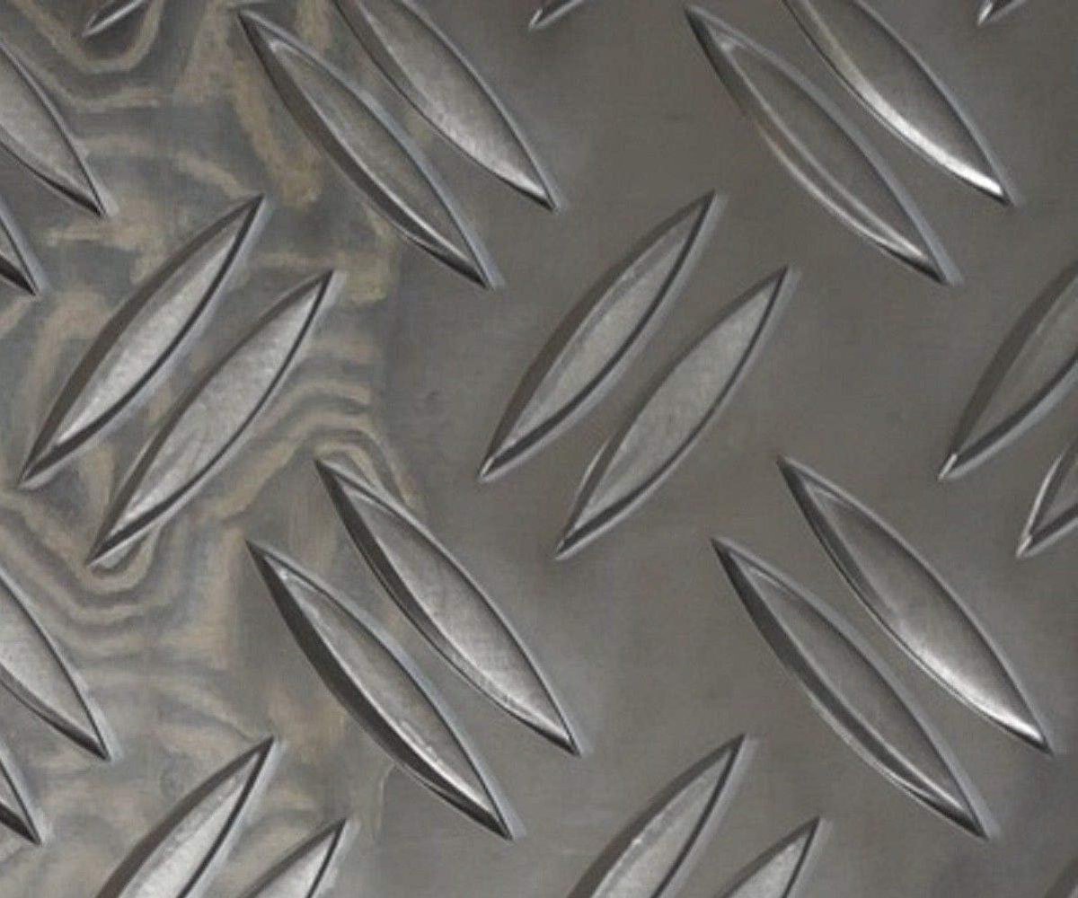 Aluminium Plaat - Geribbelde Strip - Binnen en Buiten - Duett 15mm Dikte - 250x20cm - Zilver