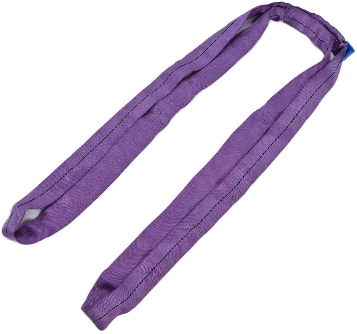Ronde Hijsband - Kraantuigaccessoire - Zware Lasten Tillen - Ringstructuur Voorkomt Slijtage - 1T Capaciteit - Paars