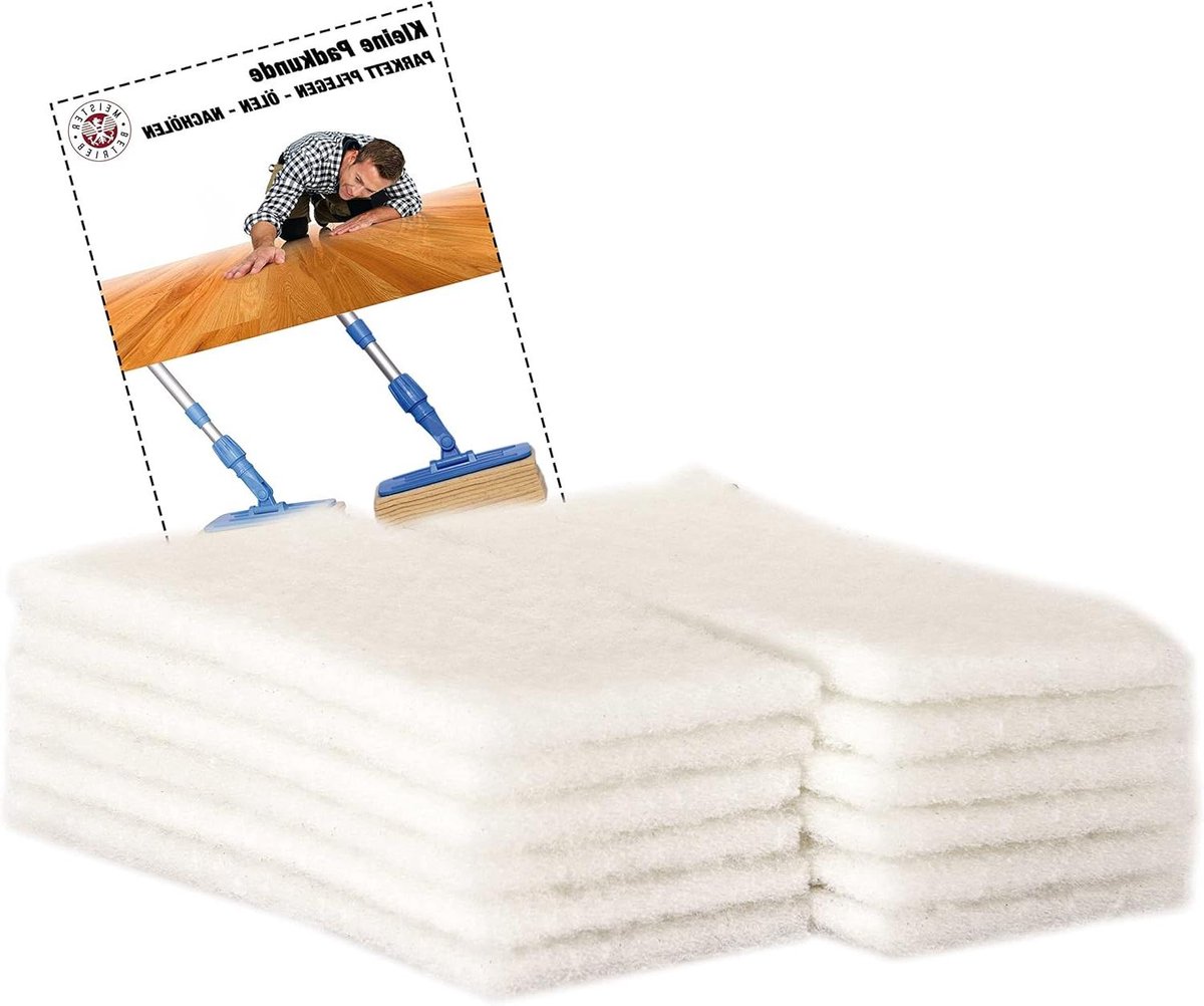 Polijstpads Wit - Schuurpads Onderhoud - Vloeronderhoud - Voor Olie En Polijsten - 12 Stuks - Wit