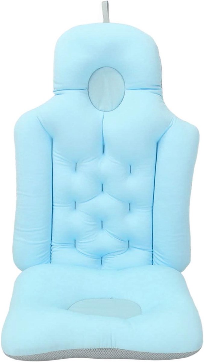 Luxe badkussen - Spa kussen - Ontspannen in bad - Ergonomische steun - 79x35 cm - Blauw