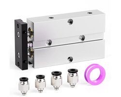 Luchtcilinder - Dubbelwerkende Cilinder - Industriële Automatisering - Dubbele Stang Ontwerp - 20mm Boring 25mm Slag - Aluminium