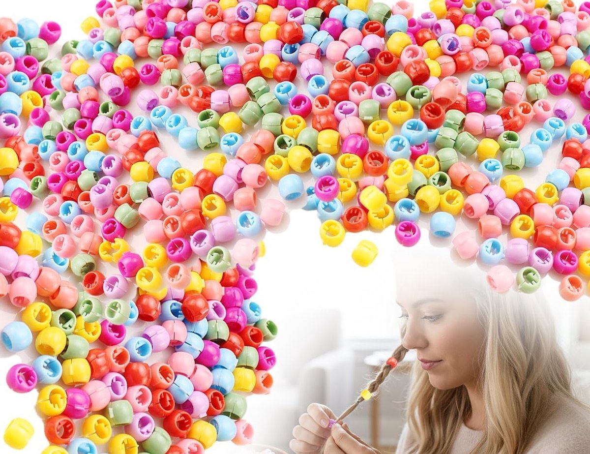 Set van 100 Kleurrijke Plastic Haarclips voor Feestjes, Festivals en Dagelijks Gebruik