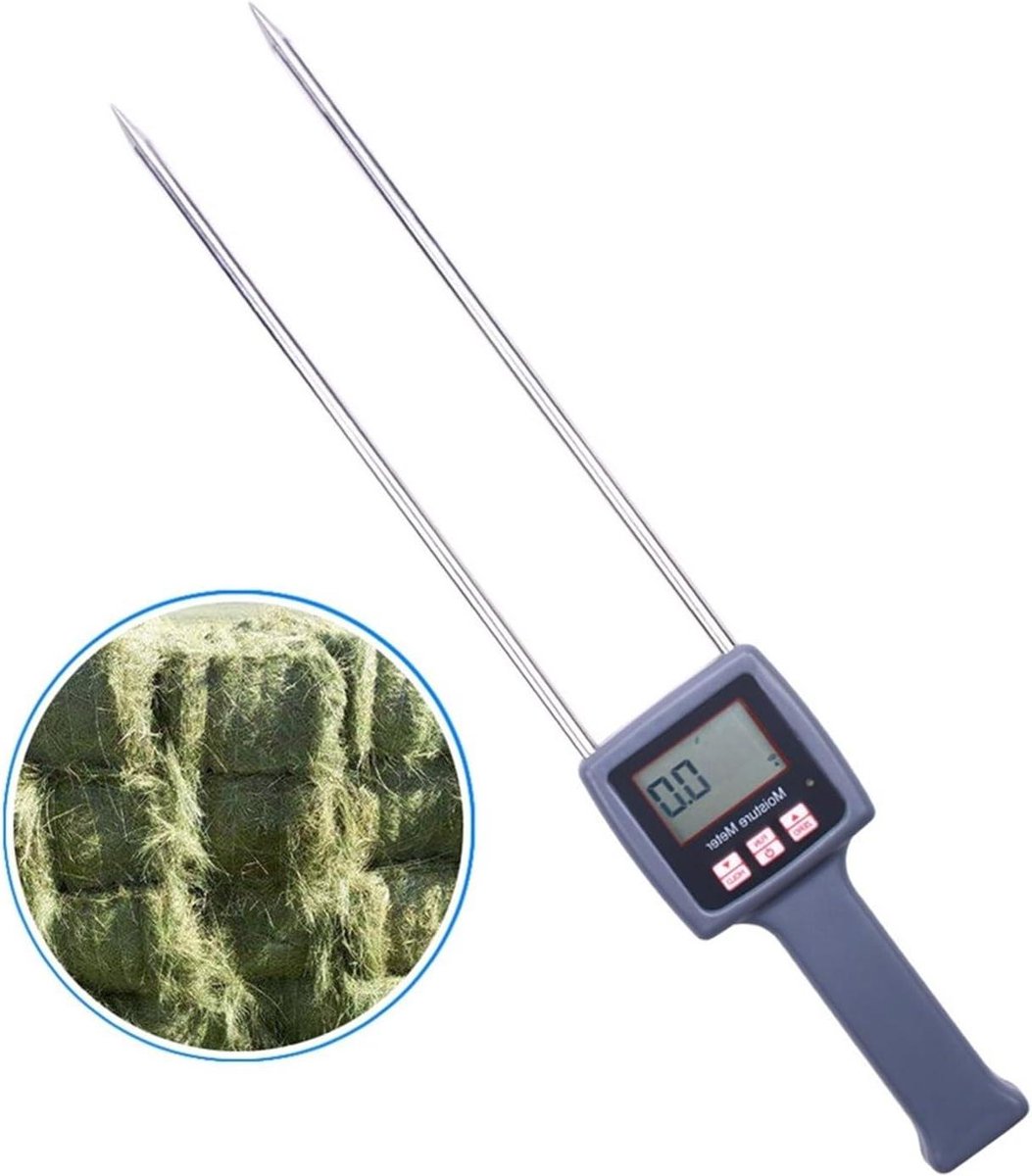 Digitale Vochtmeter - Meetinstrument Vochtgehalte - Landbouw Materialen Testen - Snelle Nauwkeurige Meting - 460 mm x 75 mm