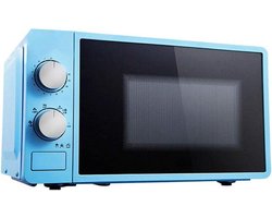 Magnetron Oven - Solo Magnetron - Snel Eten Opwarmen - Geluidsarme Werking - 20 liter - Blauw
