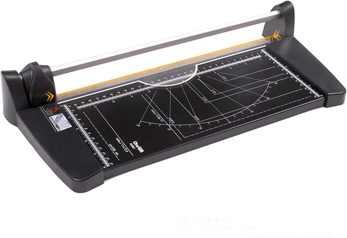 Papiersnijder Guillotine - Snijmachine Papier - Hobby Projecten - Veiligheidsontwerp - 31.8 cm Snijbreedte - Zwart