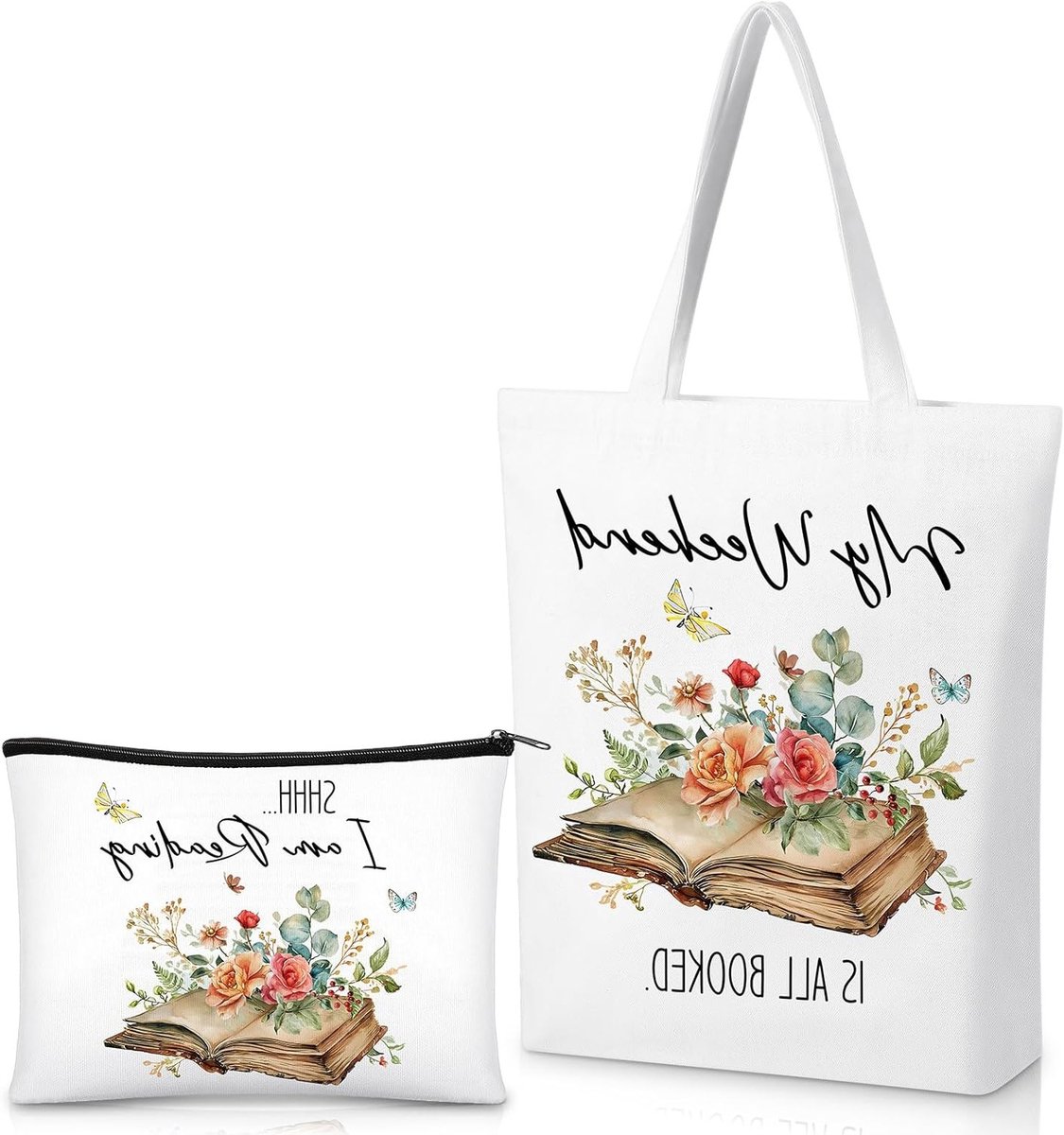 Herbruikbare Schoudertas voor Boekenliefhebbers - Perfecte Cadeaus voor Verjaardag en Kerst - Ideaal voor Lezers en Boekenfans