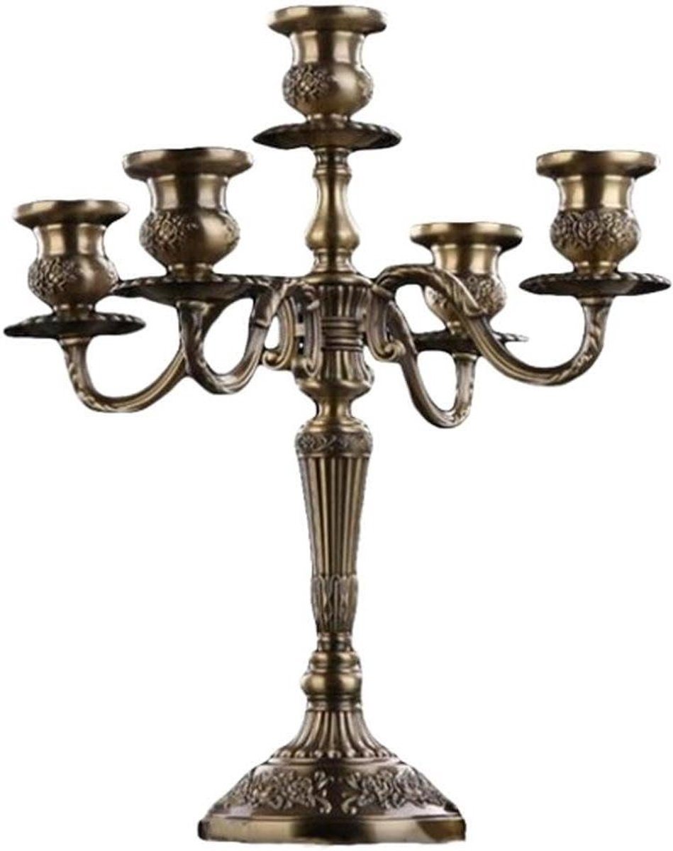 Metalen Kandelaar - Kaarsenstandaard Hoge - Romantische Sfeer Creëren - Europees Design - 365 cm Hoog - Zwart