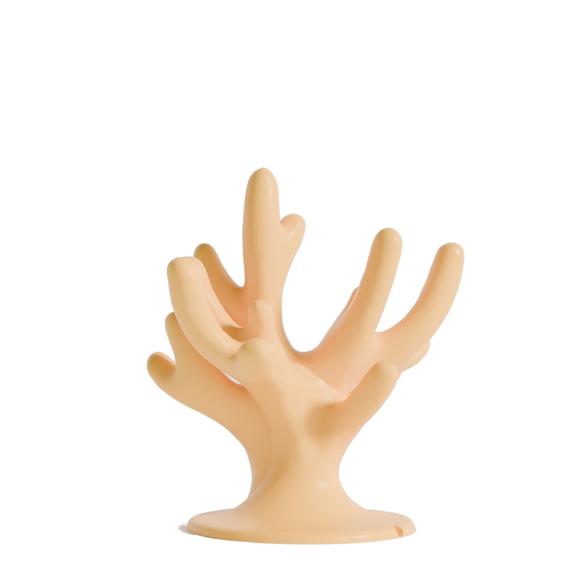 Fiastra Coral brillenhouder - brillenstandaard - display standaard - geel - 18 x 18 x 20 cm