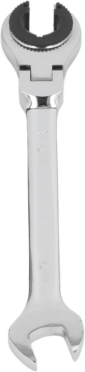 Ratelsleutel - Steeksleutel - Reparaties Uitvoeren - Dubbele Functie - 17 mm - Zilver