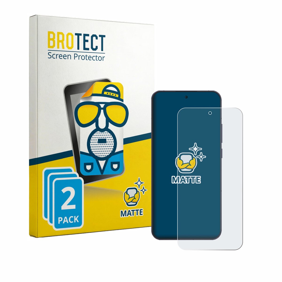 BROTECT - Screenprotector voor Oppo Reno 13 - Folie Beschermfolie matte 2 Stuks