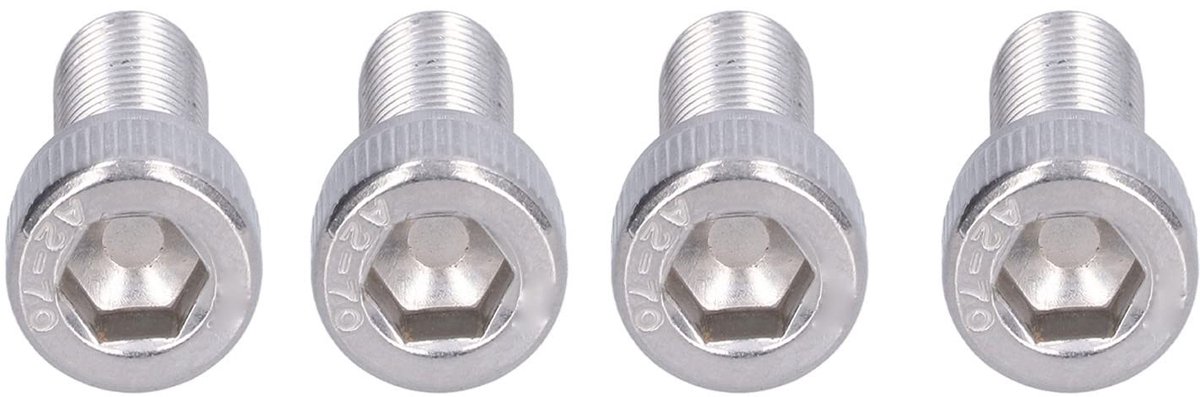 aladdien - Hex Socket Schroeven - RVS 1.25 mm - 4 Stuks - Voor Bouw en Industrie - Schroefbevestiging - Duurzaam en Roestvrij - Multifunctioneel - G...