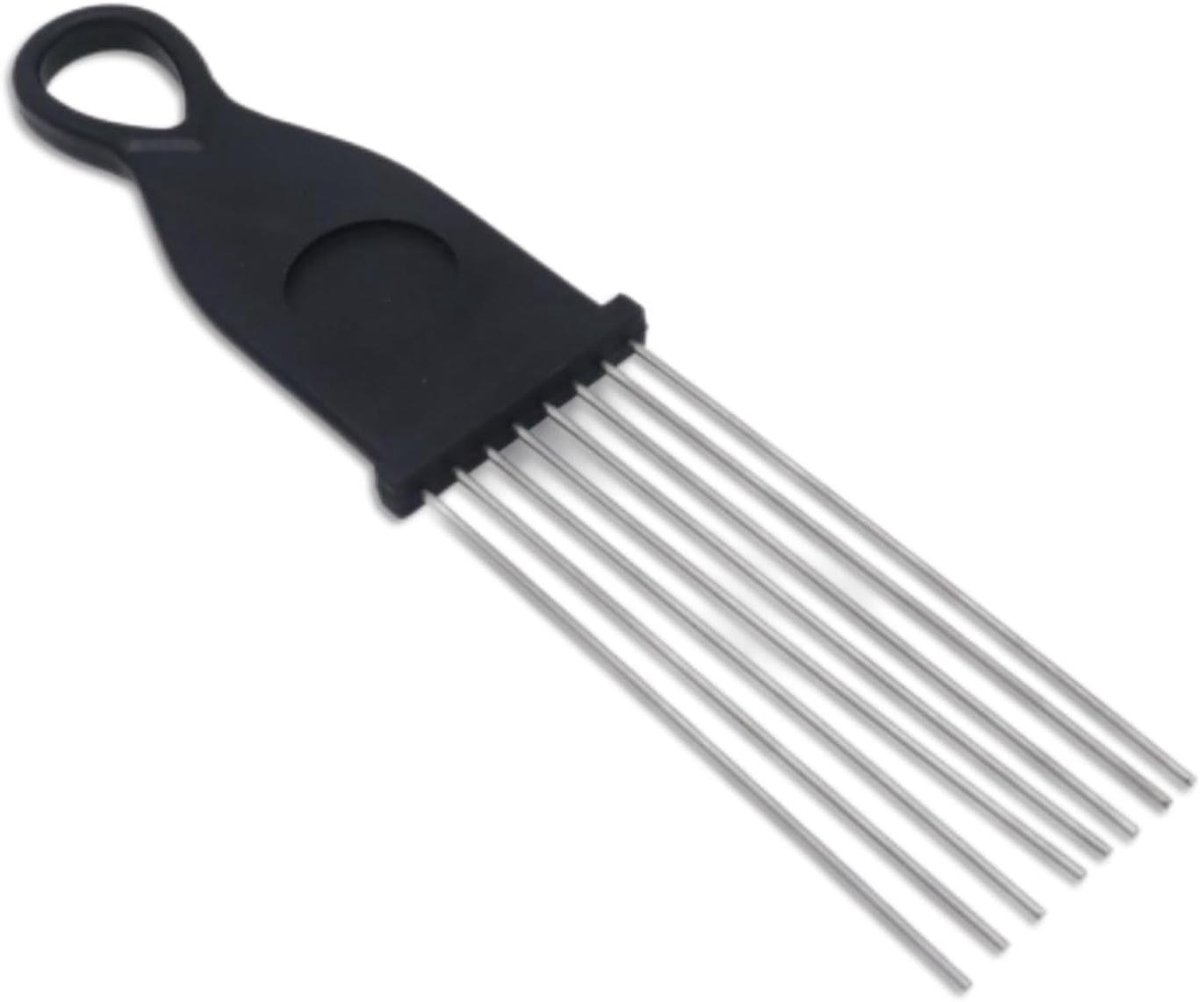 Guiro Scraper - Latin Percussion - Muziek Maken - 8 Stalen Staven - 20.3 cm - Zwart