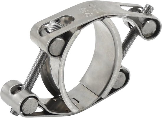 T-boutklem 30-40mm voor slangen en buizen, RVS pijpklem, zware kwaliteit, bandbreedte 20mm (2 stuks) - ideaal voor leidingen, bevestiging en reparatie van Merkloos — afbeelding 2