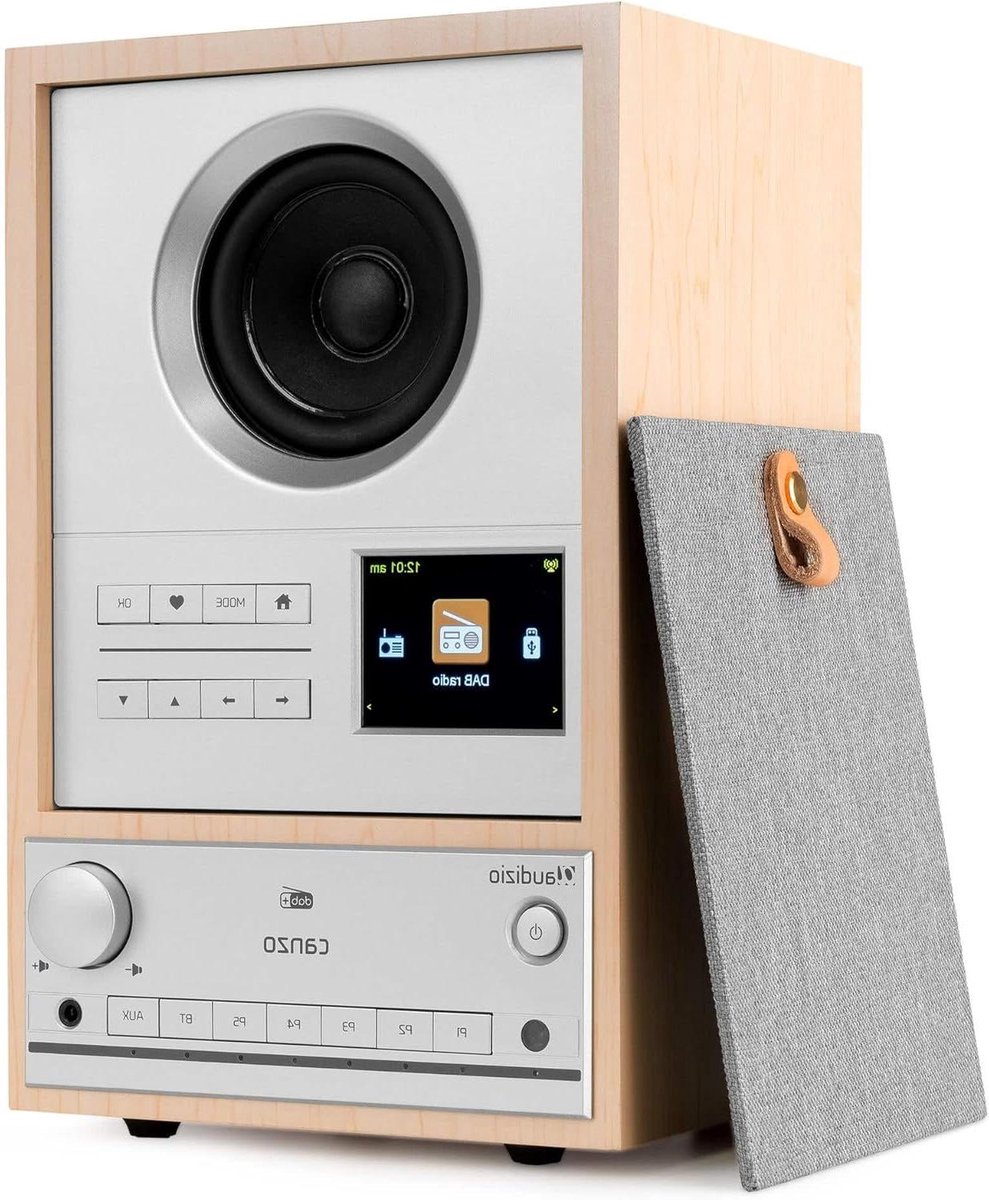 Internetradio DAB Radio - WiFi Radio Bluetooth - Muziek Streamen Luisteren - 40W Speaker - 2.9 Kilogram - Lichtbruin