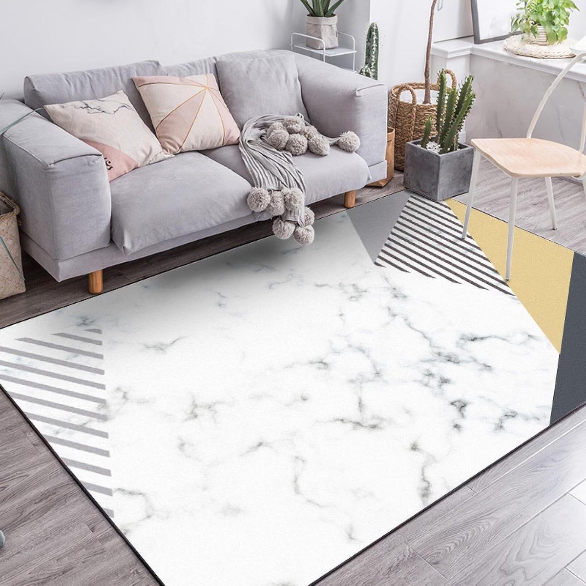 Laagpolig Vloerkleed - Zacht Kleed - Woonkamer Decoratie - Geschikt voor vloerverwarming -