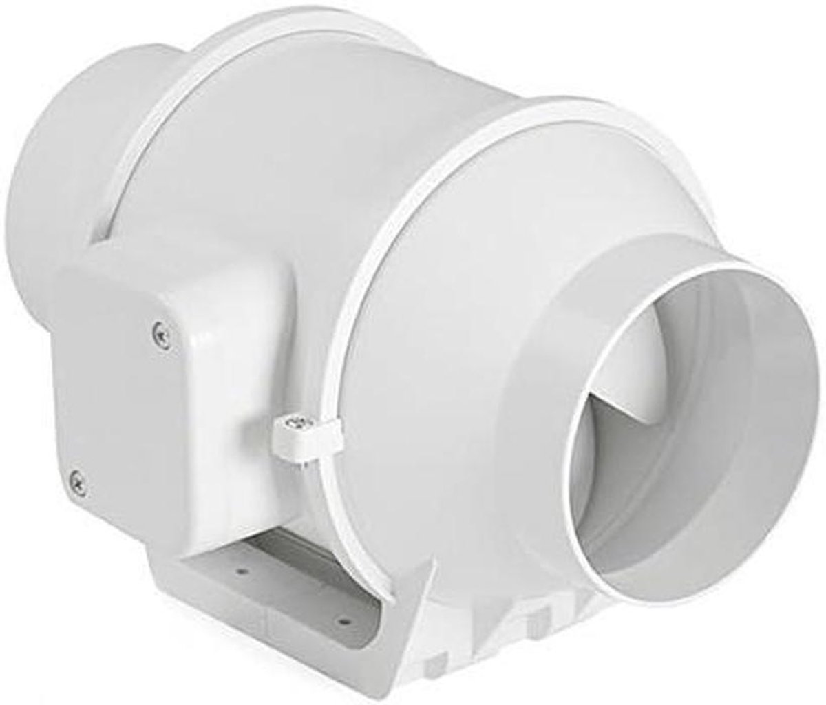 Buisventilator - Ventilatiesysteem - Luchtcirculatie - Twee standen - 125mm - Wit