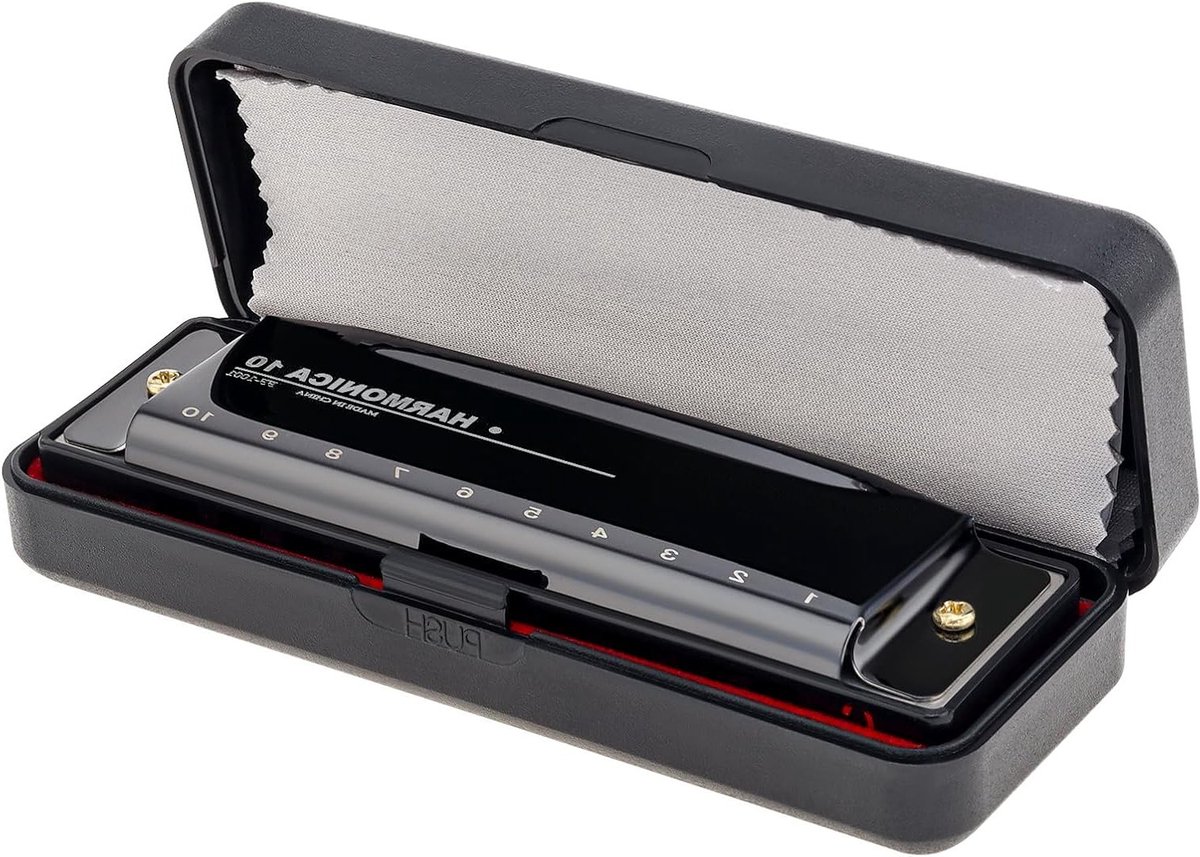 Blues Harp Mondharmonica 10 Gaten in C Sleutel voor Kinderen, Volwassenen en Beginners
