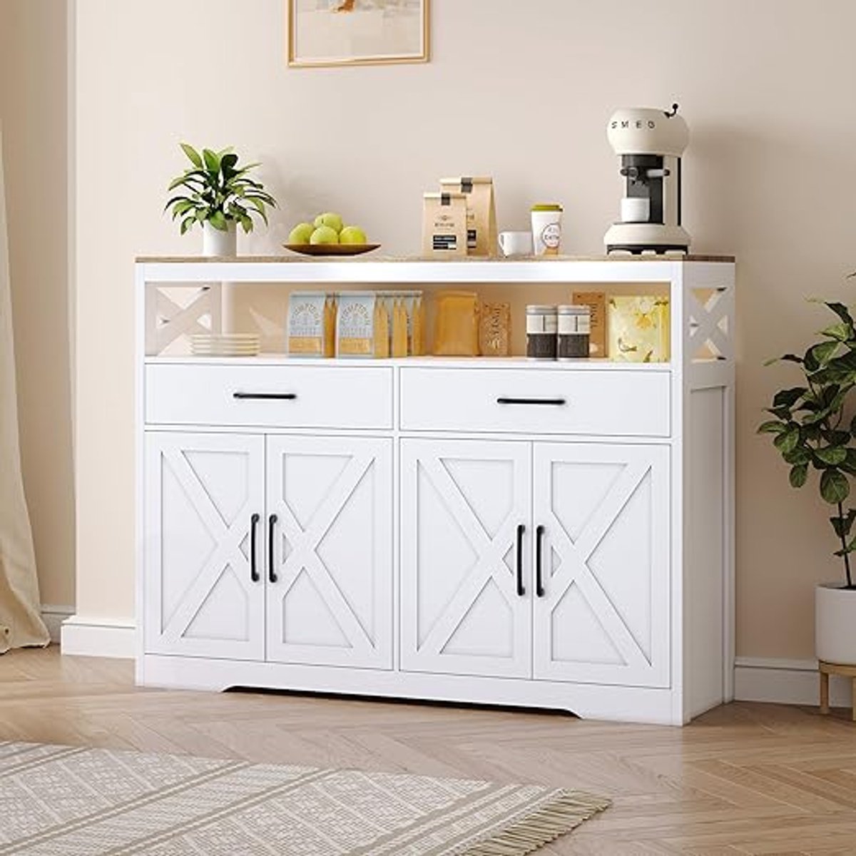 Kast - Wit - 120x30x80 cm - Arqam