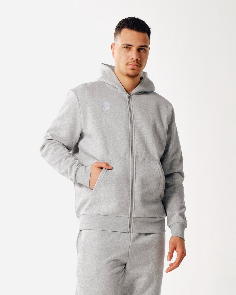 Robey Brandpack Hoodie Full-Zip - Heide Grijs - 140