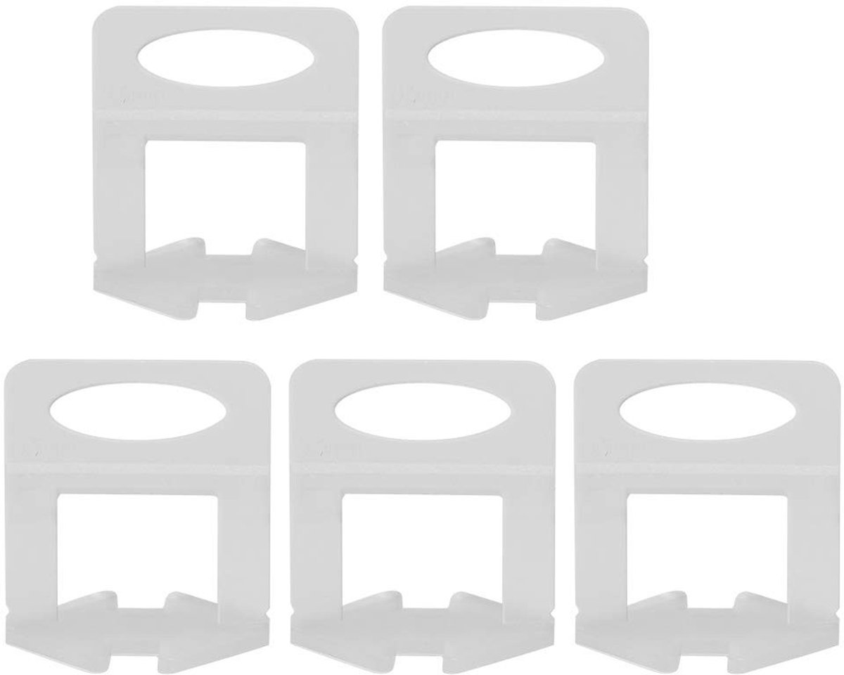 aladdien - Tegel Nivelering Clips - 100 Stuks - Betrouwbaar en Duurzaam - 0.5mm - Leveling System - Voor Vloer en Muur Tegels - Geschikt voor Profes...