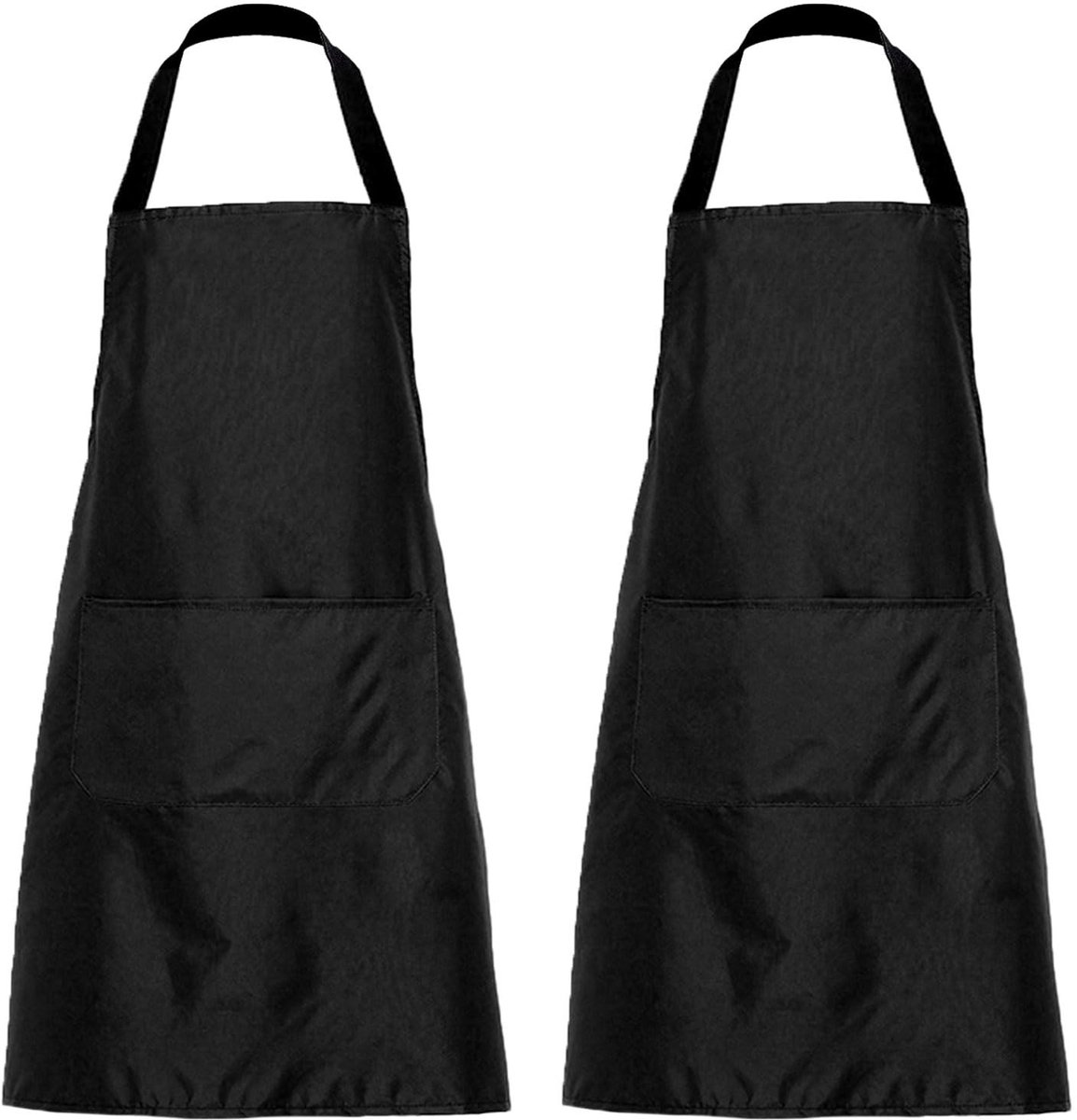 aladdien - Keuken Schorten Set van 2 - Verstelbare Unisex Schorten - 2 Pocket voor Koken en Grillen - Duurzaam - Comfortabel - Keukenaccessoires - V...