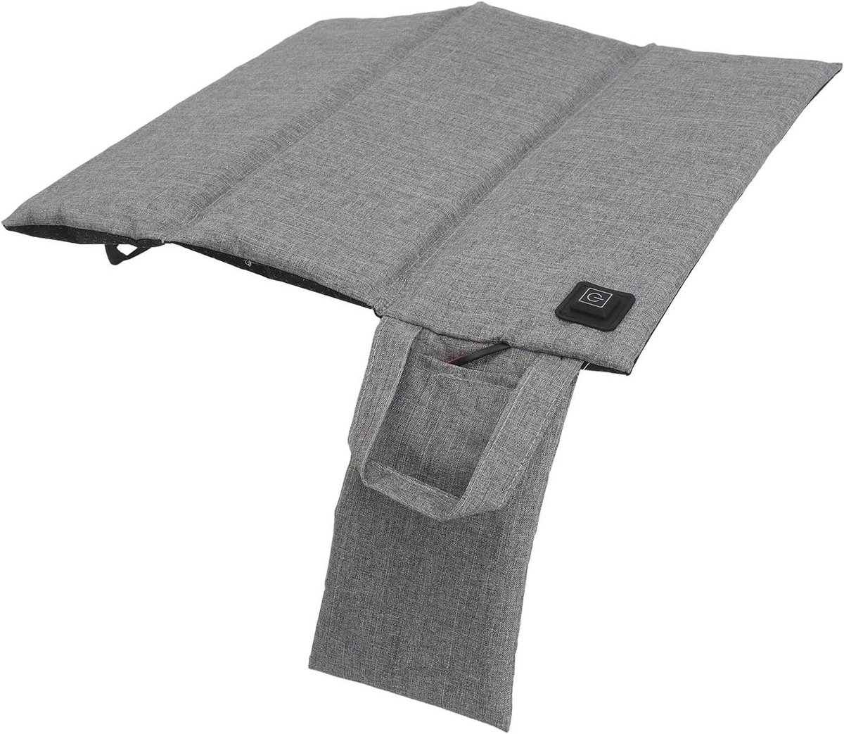 Verwarmd Zitkussen - Opvouwbaar Kussen - Buiten Comfort - USB Oplaadbaar - 44x40cm - Grijs