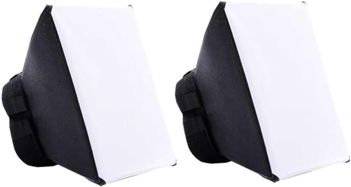 Flits Diffusor Set - Softbox Diffuser - Fotografie Belichting - Universele Interface - 2 Stuks - Wit