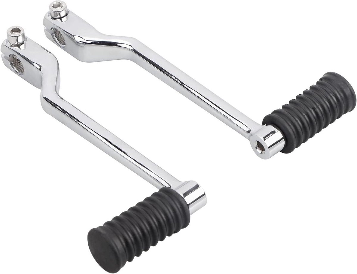 Schakelhendel Kit - Motoronderdelen - Motor Rijden - Billet Aluminium Rubber - Set van 3 - Zwart