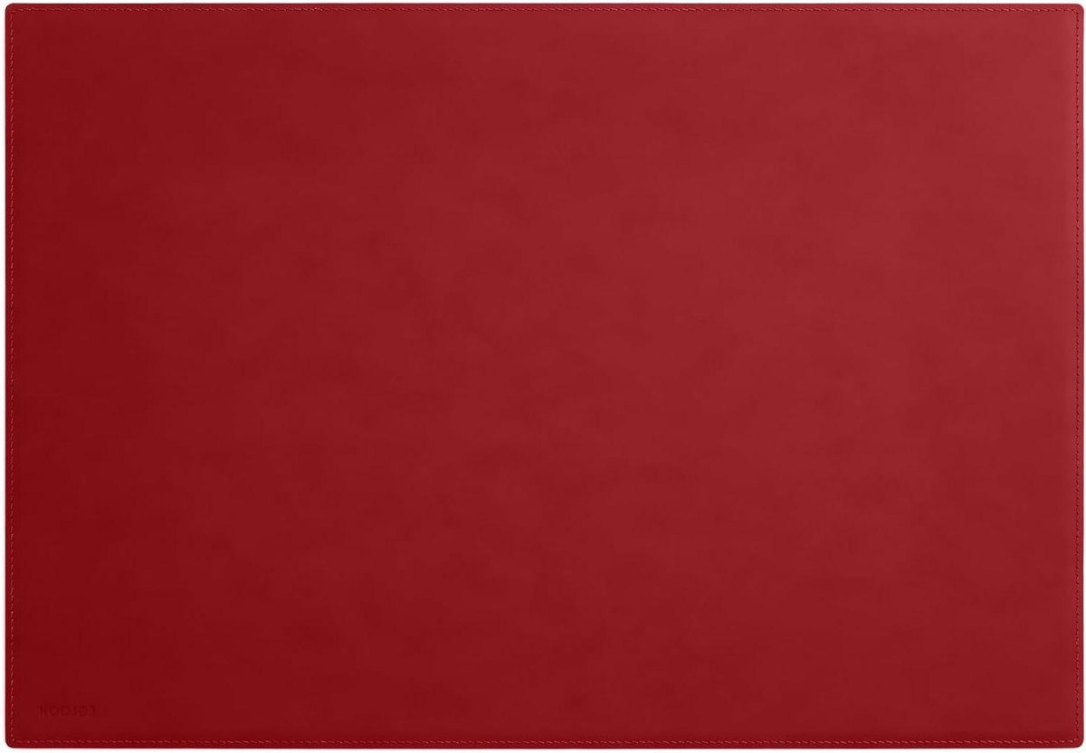 Bureau Onderlegger - Bureau Mat - Bureau Beschermen - Handgemaakte Stiksels - 50x35 cm - Rood