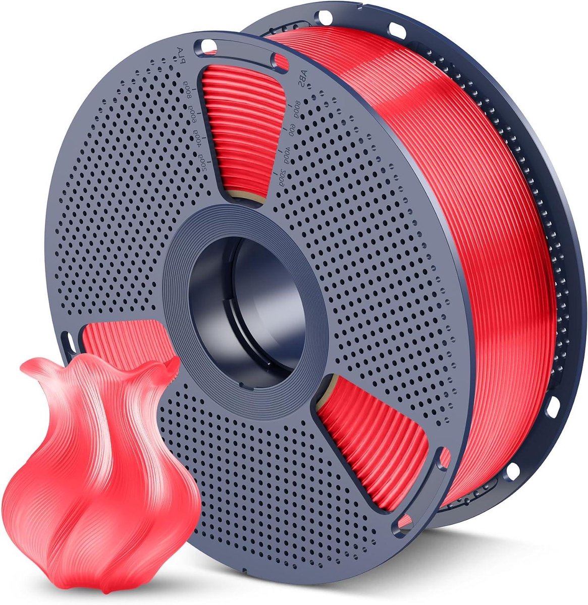 3D Print Filament - PETG Materiaal - Modelbouw - Hoge Slagvastheid - 1 kg - Transparant Rood