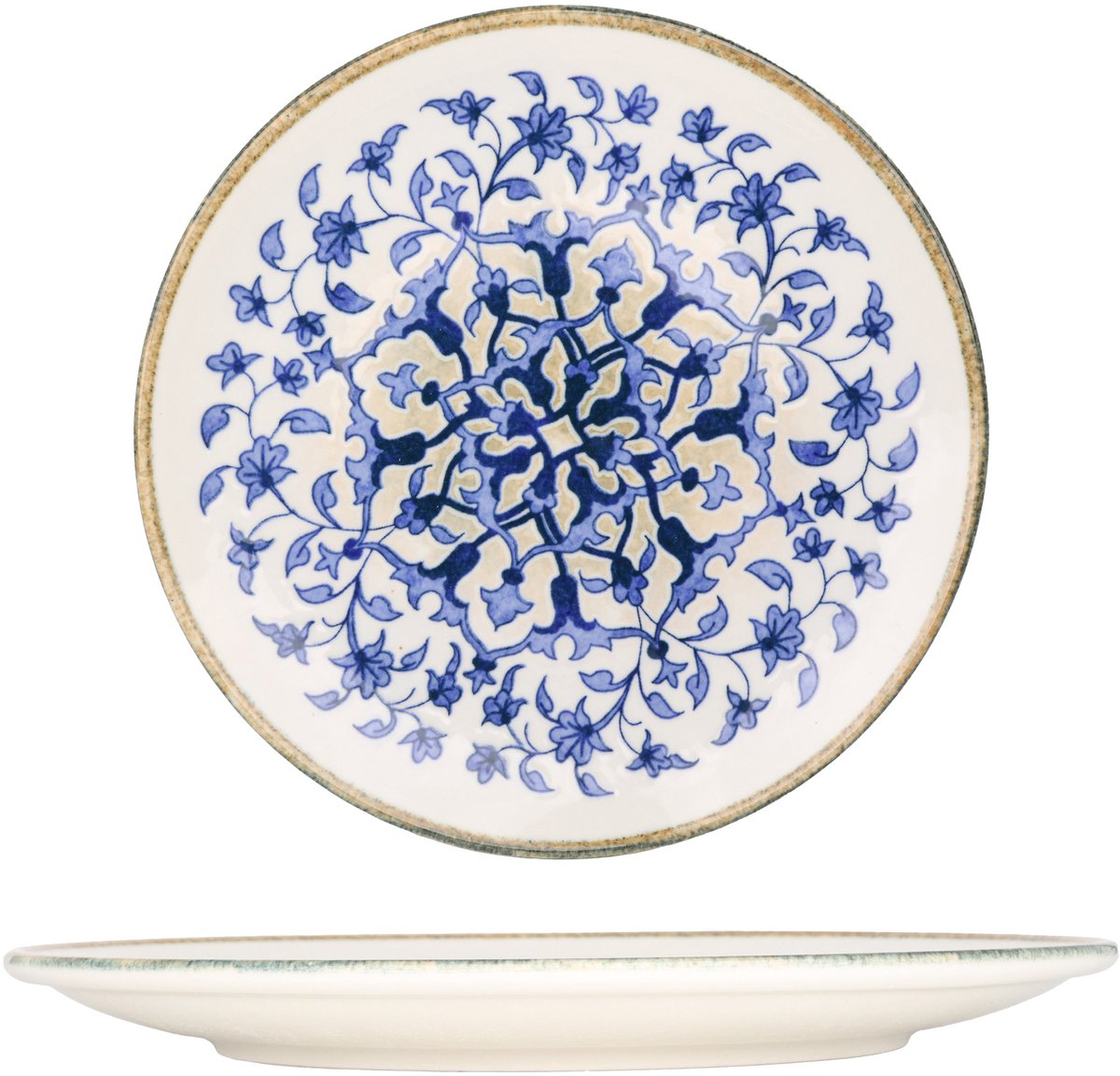 Kütahya Porselen Dinerbord - Tile Legacy - Porselein - 27 cm - set van 6