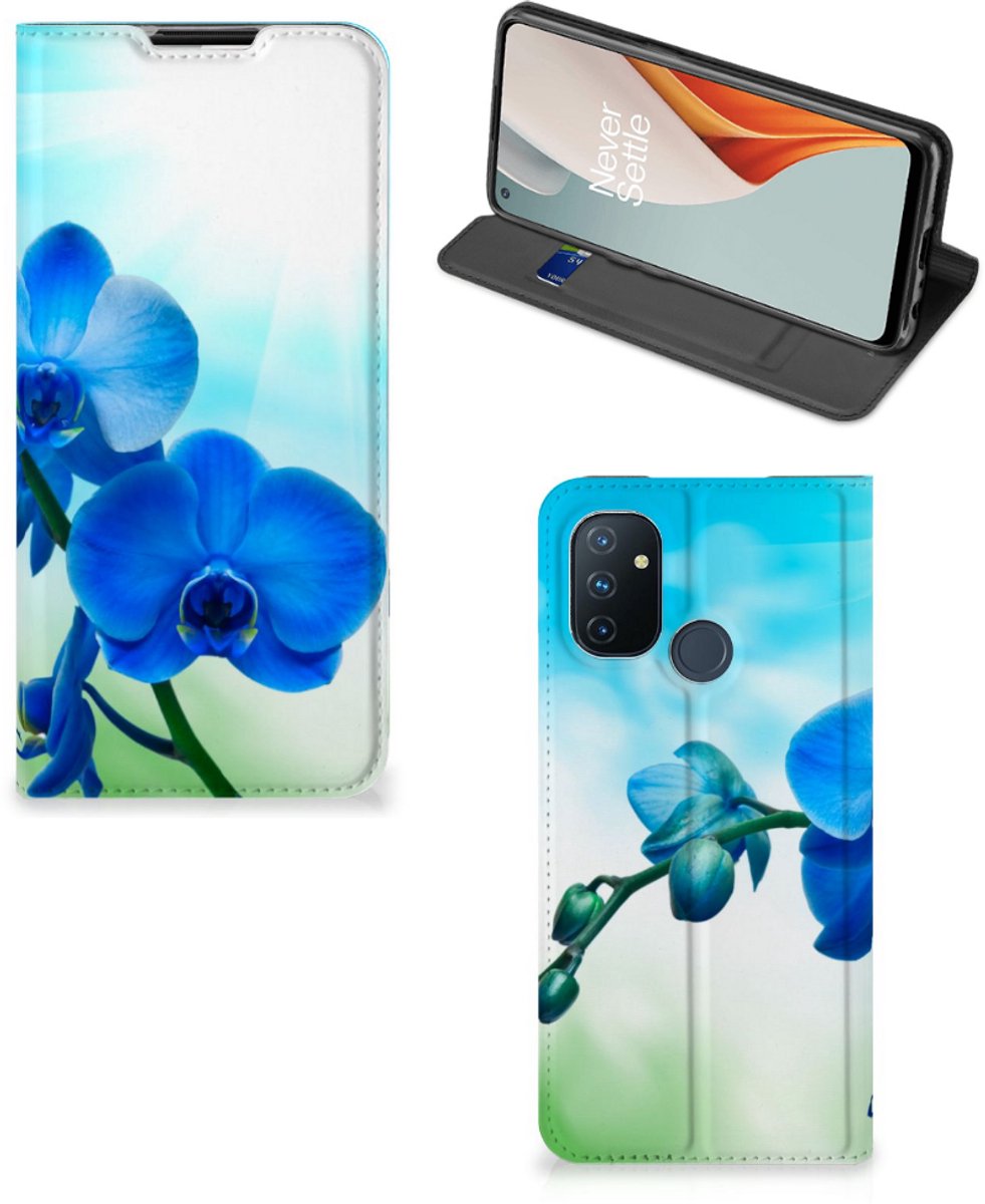 OnePlus Nord N100 Smart Cover Orchidee Blauw - Cadeau voor je Moeder