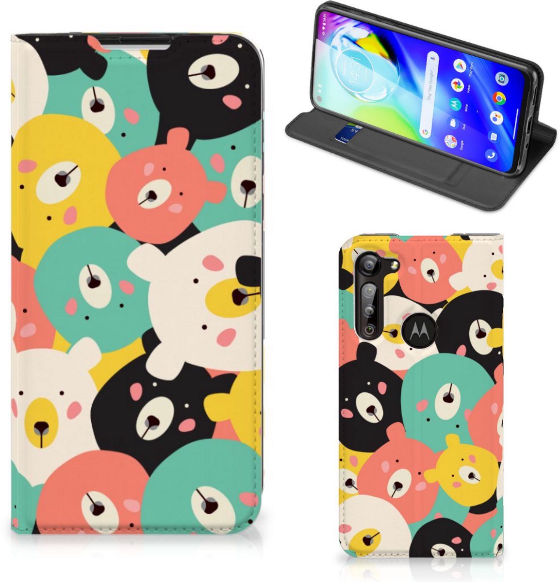 Motorola Moto G8 Power Magnet Case Bears