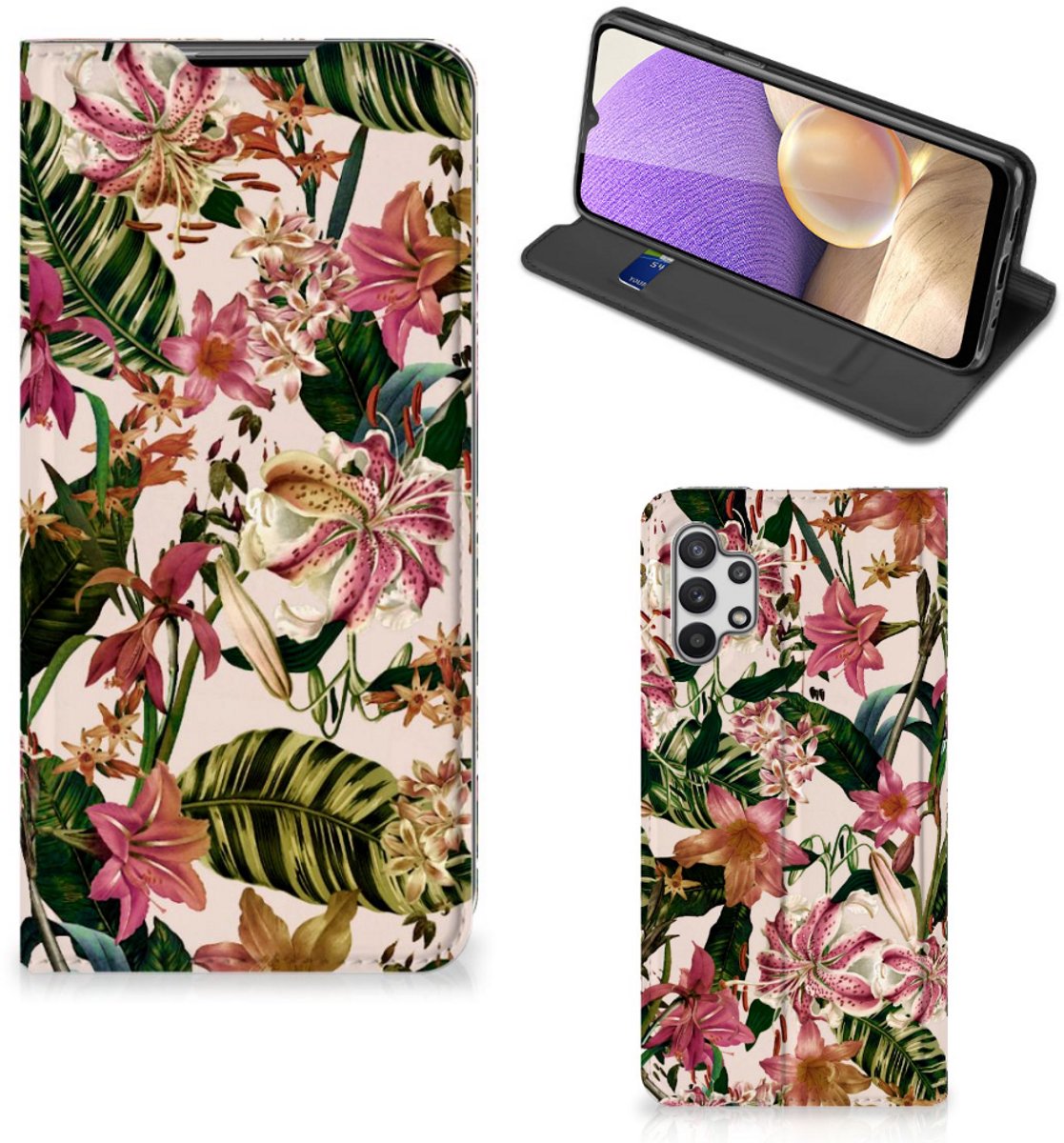 Samsung Galaxy A32 5G Smart Cover Flowers