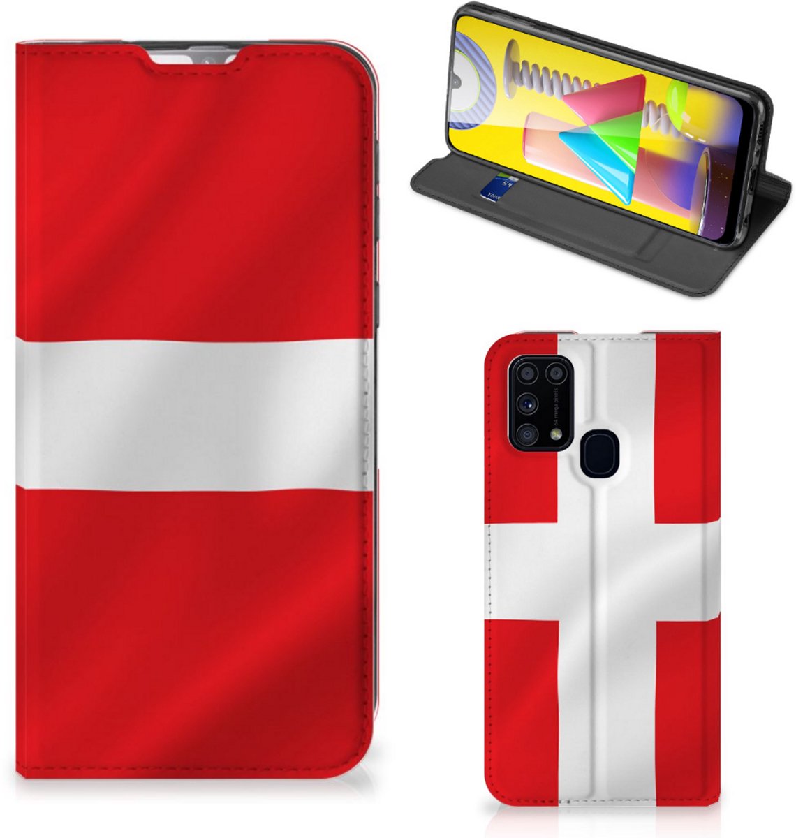 Samsung Galaxy M31 Standcase Denemarken