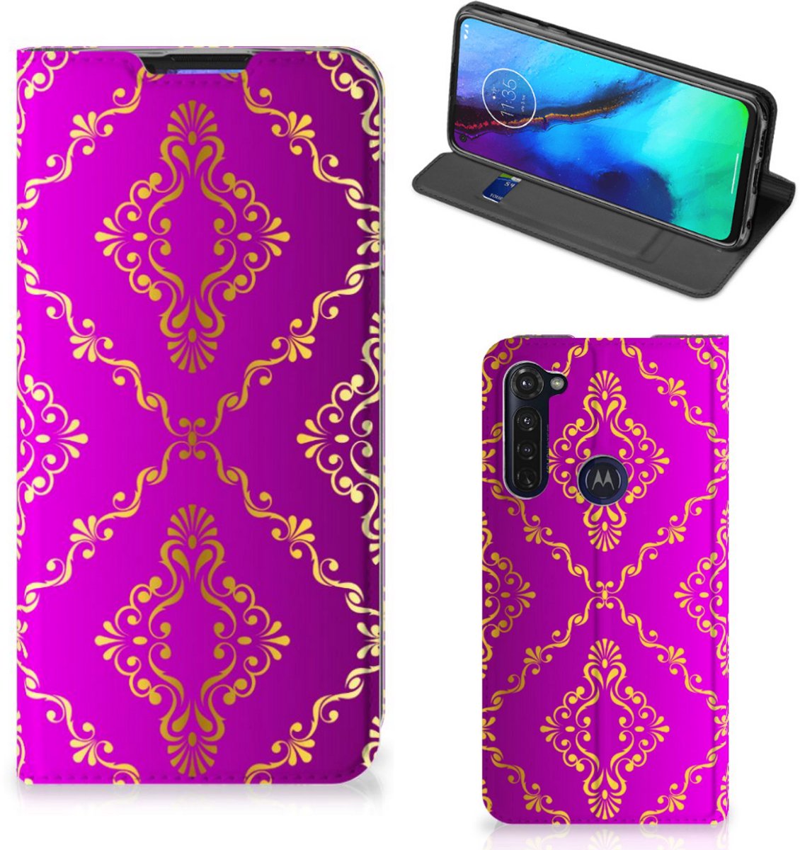 Telefoon Hoesje Motorola Moto G Pro Barok Roze