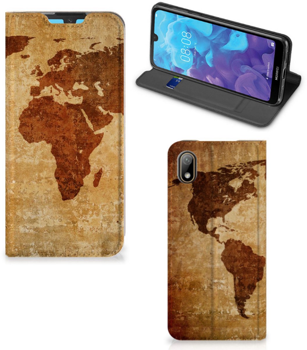 Huawei Y5 (2019) Book Cover Wereldkaart