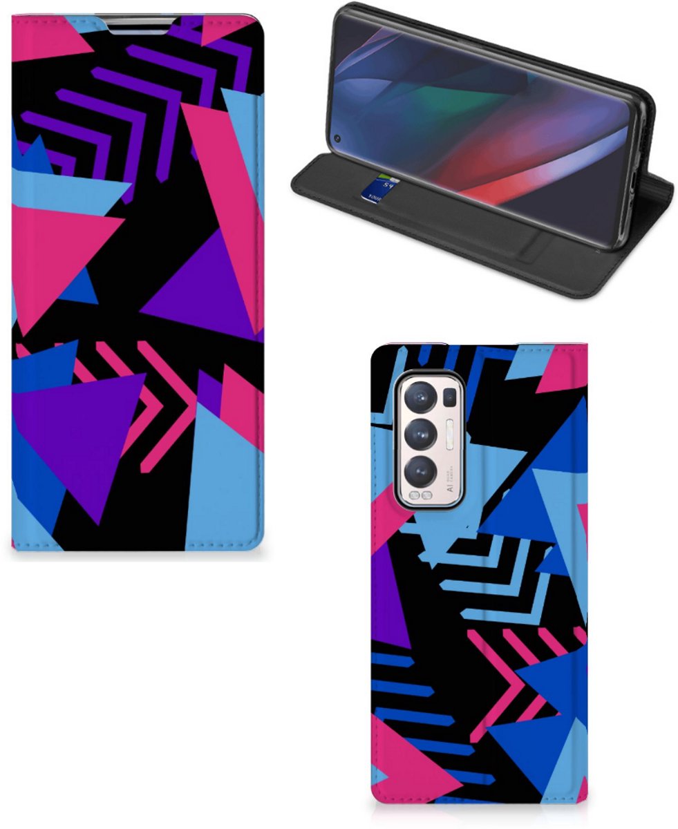 OPPO Find X3 Neo Stand Case Funky Triangle