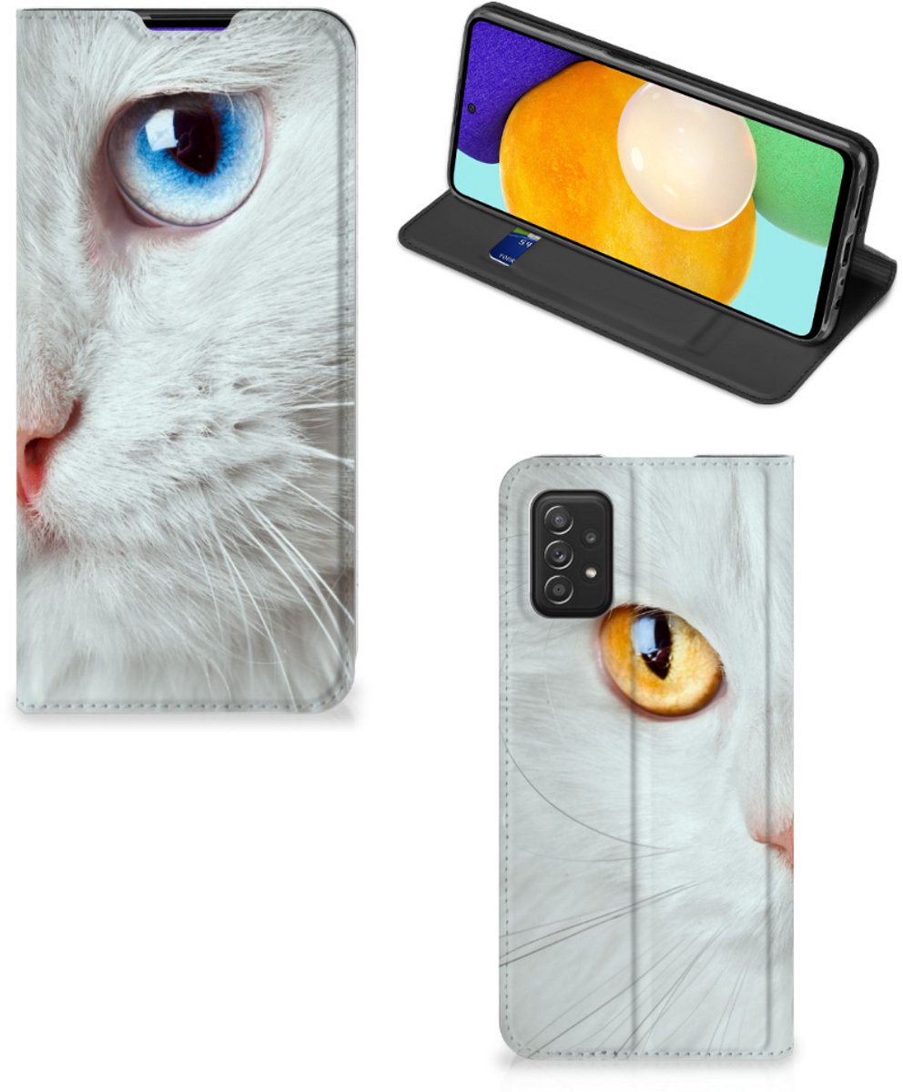 Samsung Galaxy A03s Hoesje maken Witte Kat