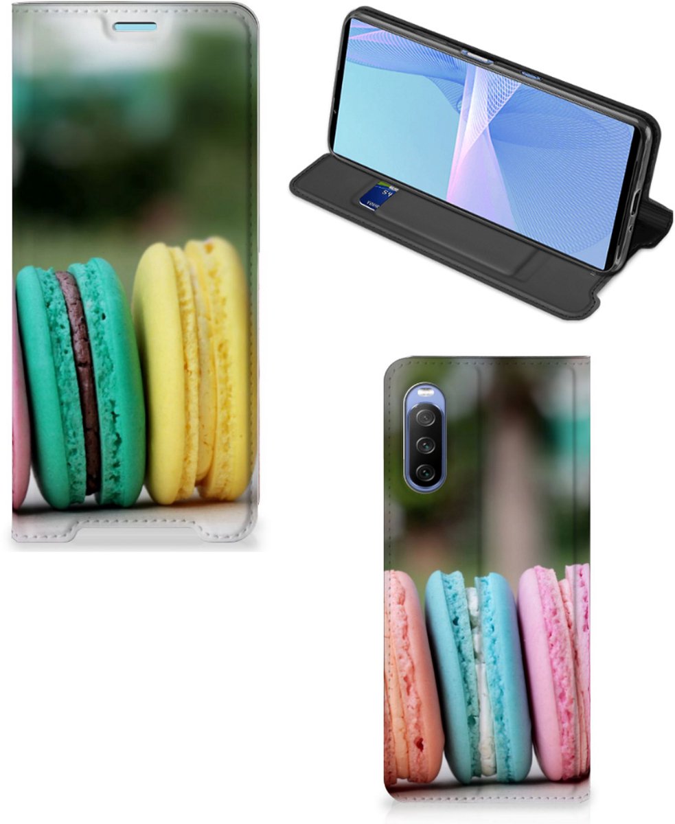 Sony Xperia 10 III Flip Style Cover Macarons