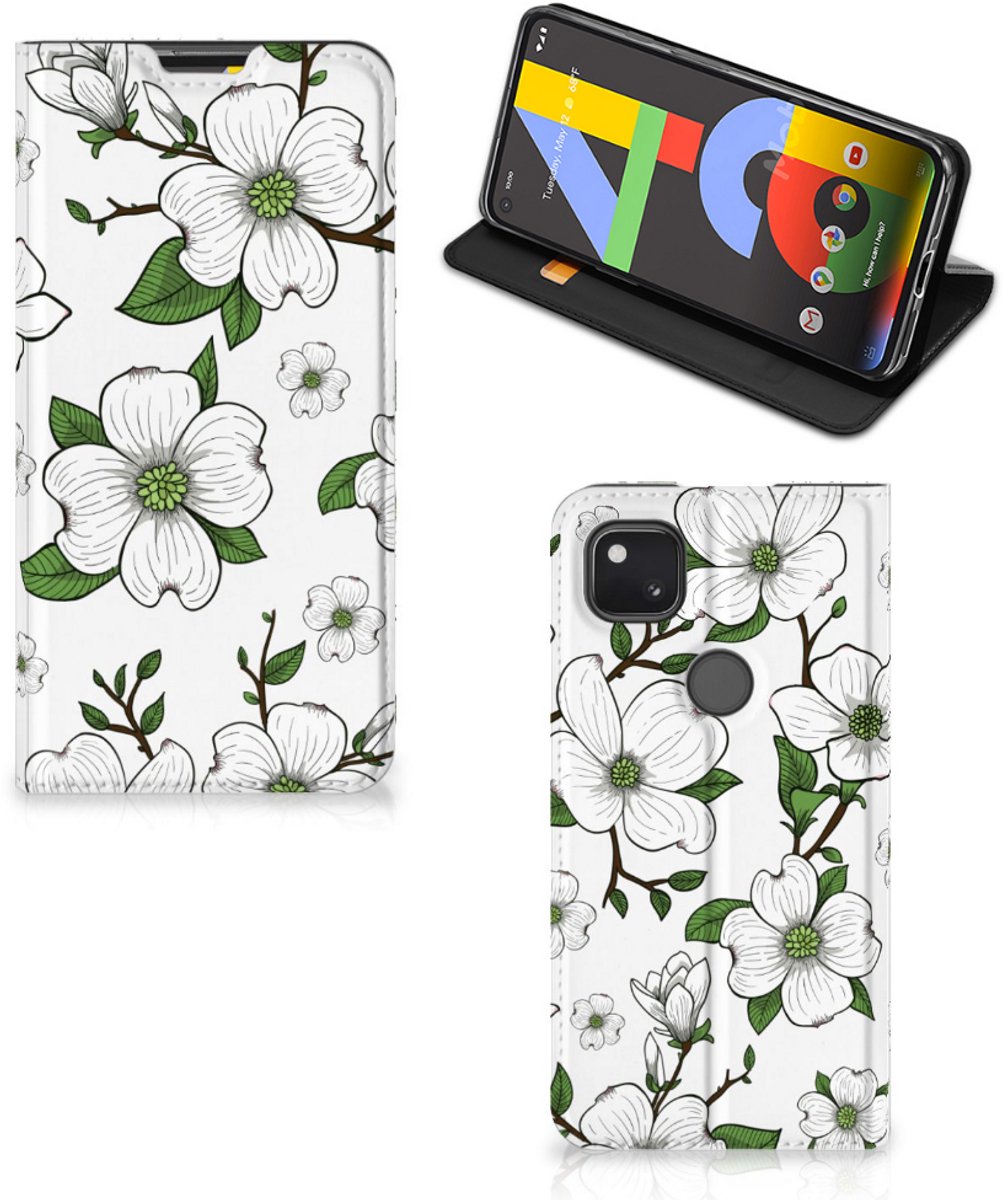 Google Pixel 4a Smart Cover Dogwood Flowers