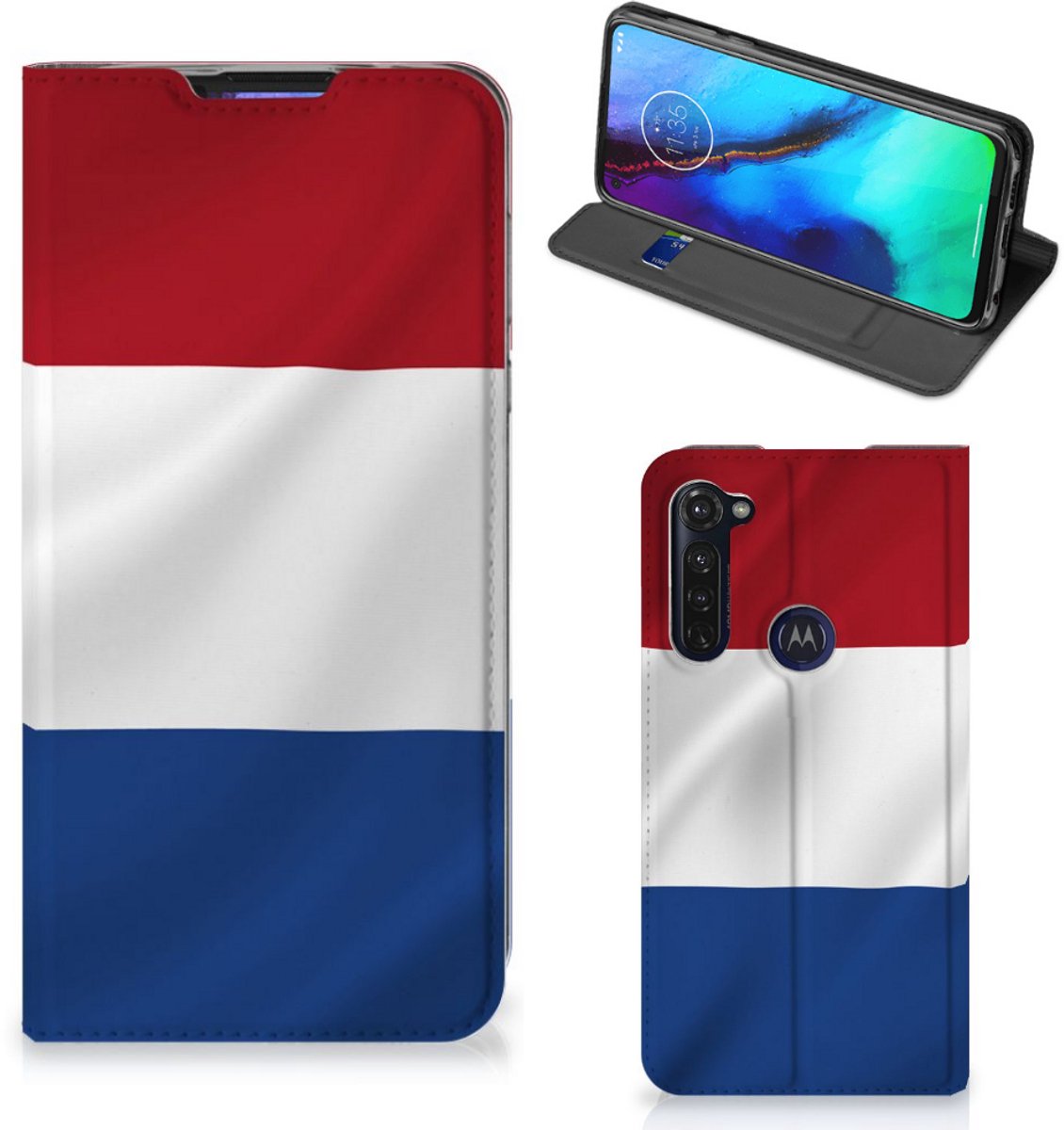 Motorola Moto G Pro Standcase Nederlandse Vlag