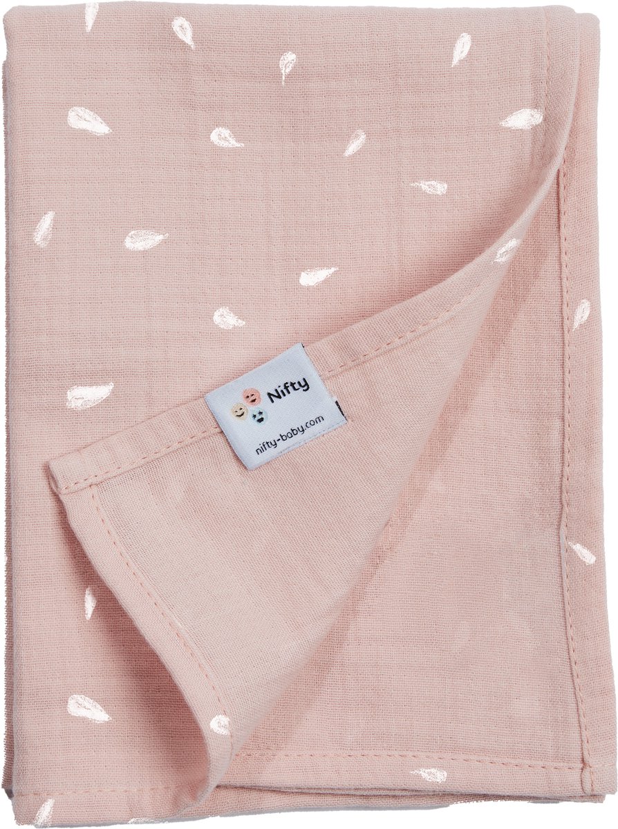 Nifty Hydrofiel doek - Blush Print - 120 x 120 cm