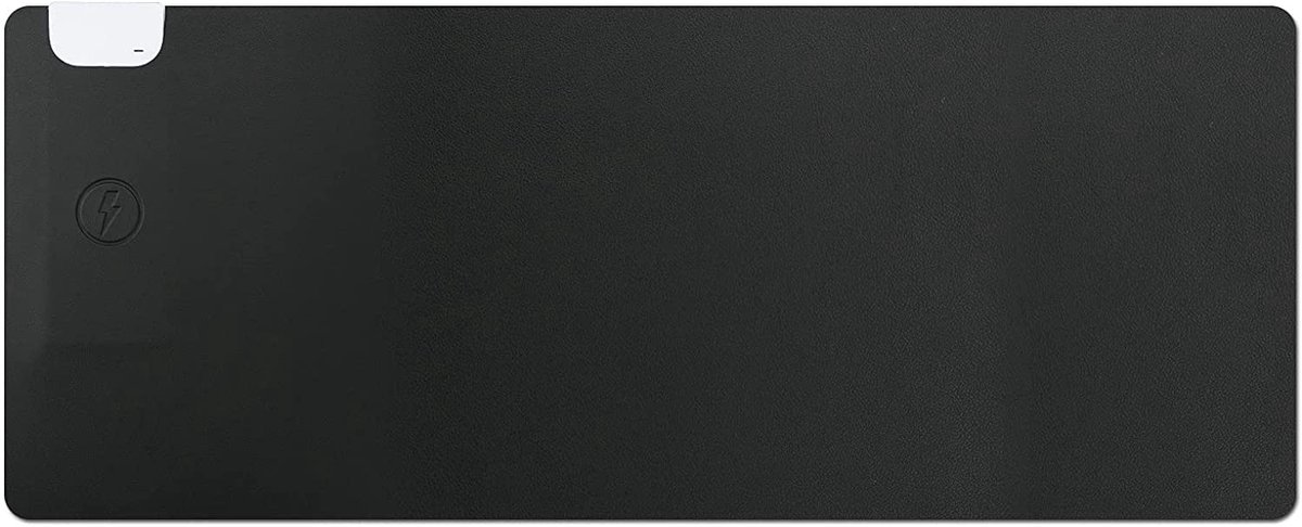 Jhubersproducts - XXL muismat - PU lederen bureau-onderlegger - 80 x 32 cm - zwart - bureauaccessoire - ideaal voor gamers - perfect voor kantoor