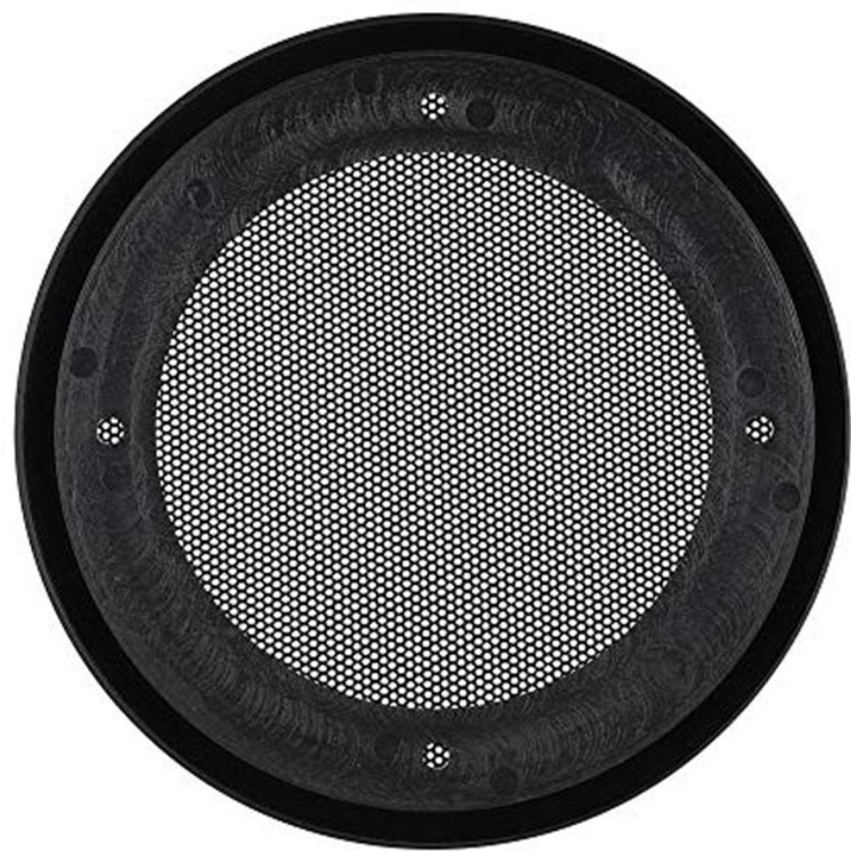 2 stuks luidsprekerroosters 4 inch metalen audio-subwoofer luidsprekerbeschermers beschermende decoratieve cirkelvormige gaasafdekking voor kleine/autoluidsprekers (zwart + zwart)