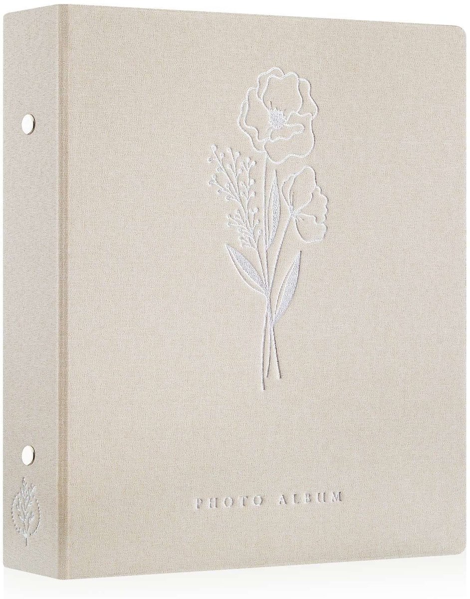 Dailygoods - Fotoalbum - 400 Foto's - Luxe Linnen Omslag - Beige - Waterdicht en Zuurvrij - Voor Verjaardag en Bruiloft - 10x15 cm