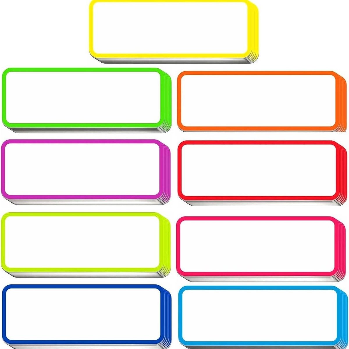 54 stuks beschrijfbare magneetstroken, 8 x 3 cm etiketten voor whiteboards, koelkasten en klaslokalen, herbruikbare magneetbordjes voor creatief gebruik en organisatie
